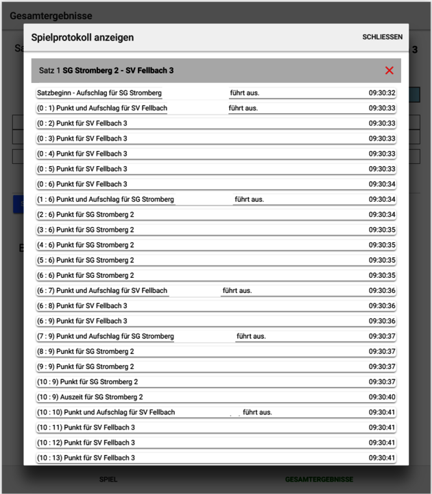 Tricept digitalisiert den Spielbericht im Volleyball mit dem eSpielberichtsbogen