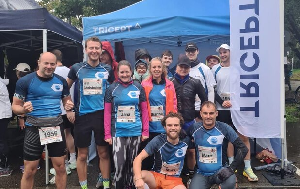 TRICEPT trotzt dem Regen: Gemeinsam stark beim AOK Firmenlauf in Waiblingen