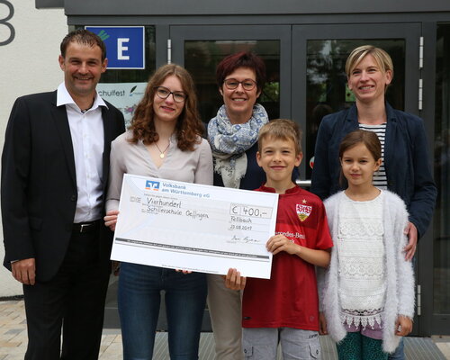 Der Jugendgemeinderat und die Tricept unterstützen die Schillerschule