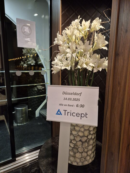 Tricept-Firmenveranstaltung auf der MS Anesha: Drei Tage voller Teamgeist, Austausch und Spirit